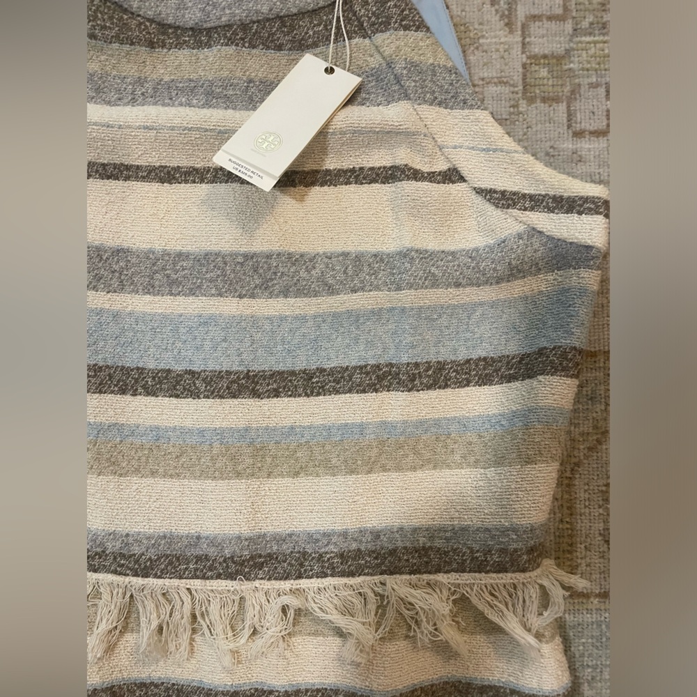 NWT! TORY BURCH STRIPED MINI DRESS- size 6 - Picture 5 of 13